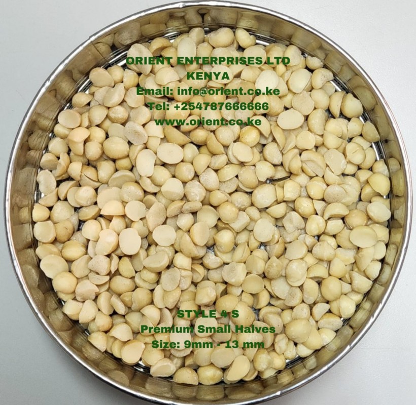 Macadamia Kernel Style 4S(Size 9mm-13mm) from Kenya